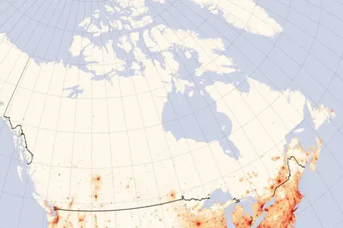 Map: Canada Population Density Map