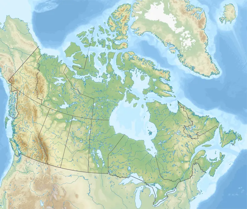 Map: Canada Relief Map 2