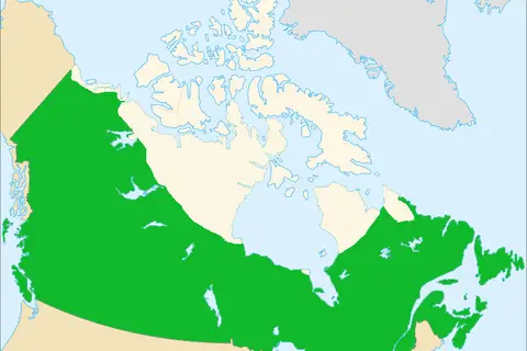 Map: Canada Tree Line Map
