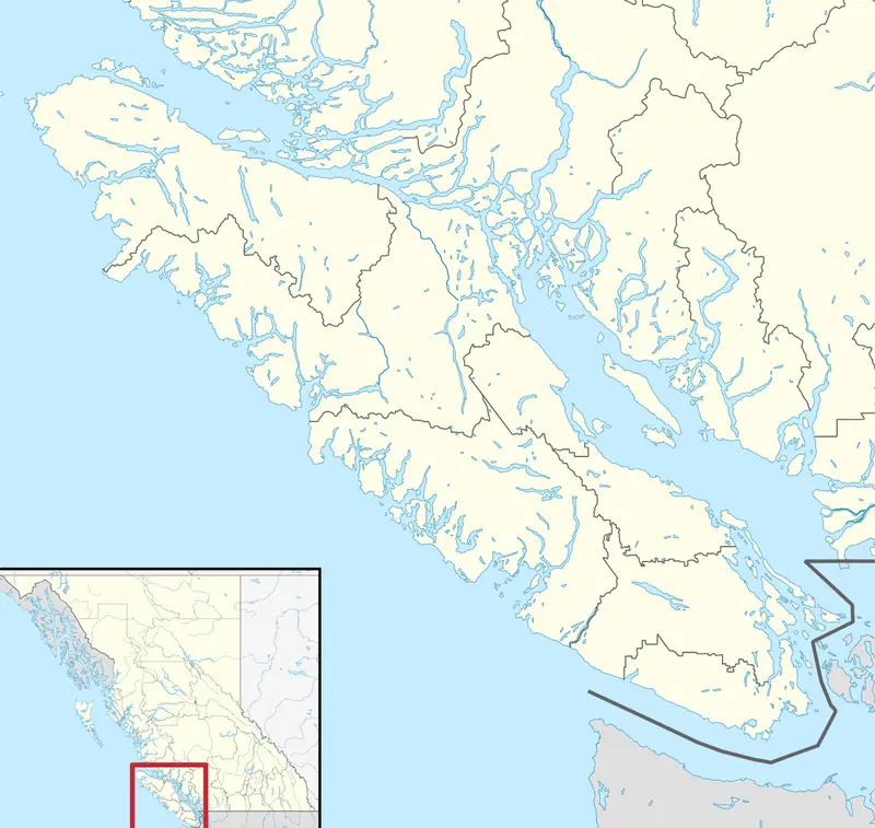 Map: Canada Vancouver Island Location Map