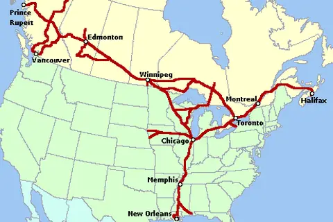 Map: Canadiannationalrailwaynetwork Map