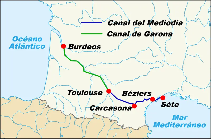 Map: Canal du Midi Mapes