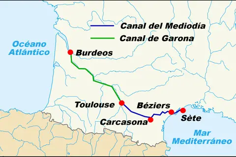 Map: Canal du Midi Mapes