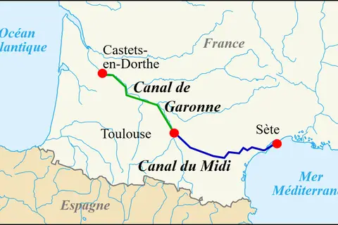 Map: Canal du Midi Mapfr