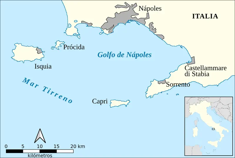 Map: Capri and Ischia Mapes