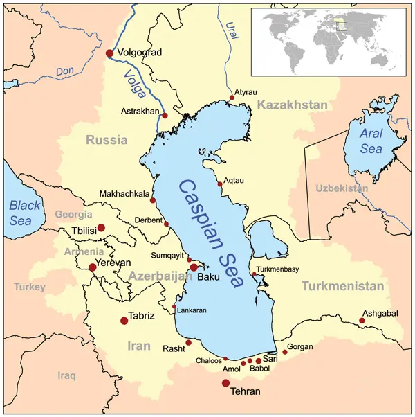 Map: Caspiansea Map