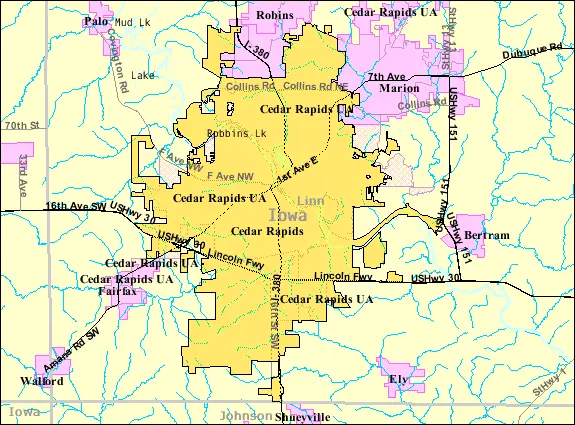 Map: Cedarrapids Map