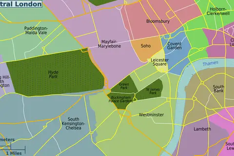 Map: Central London Districts Map