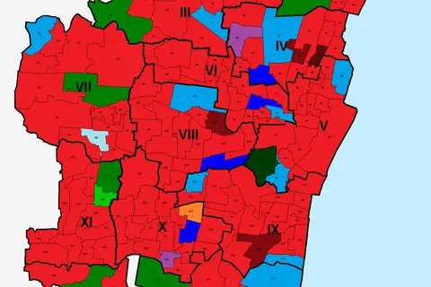 Map: Chennai Corporation Election 2022 Map