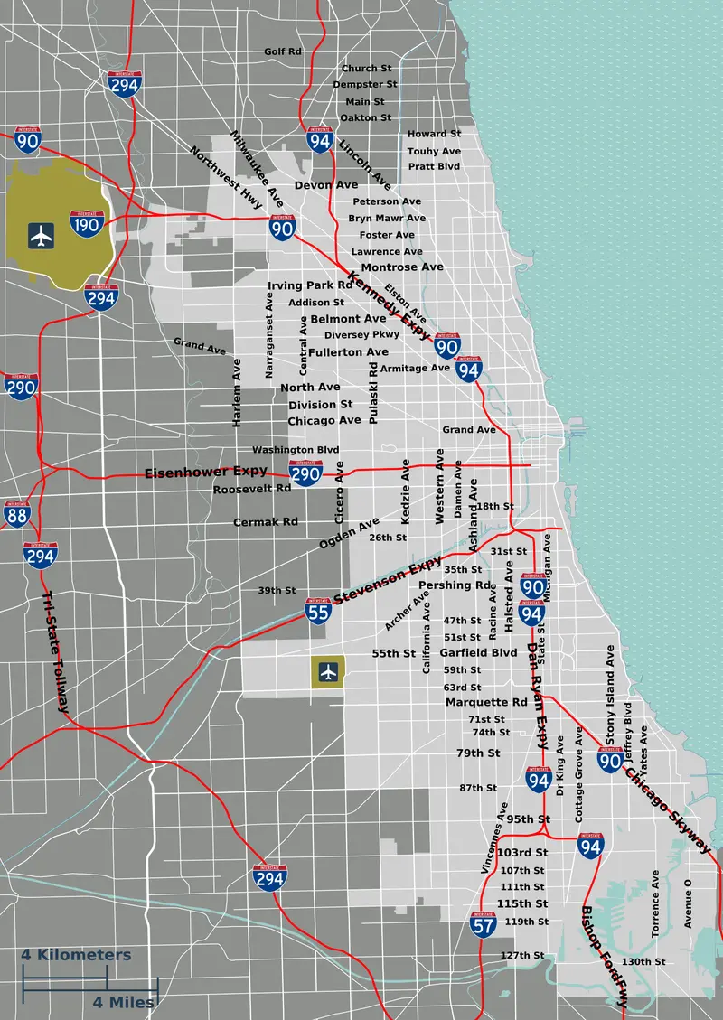 Map: Chicago Overview Map