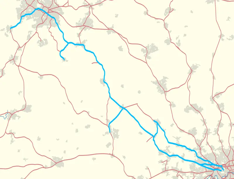 Map: Chiltern Railways Route Map 2011