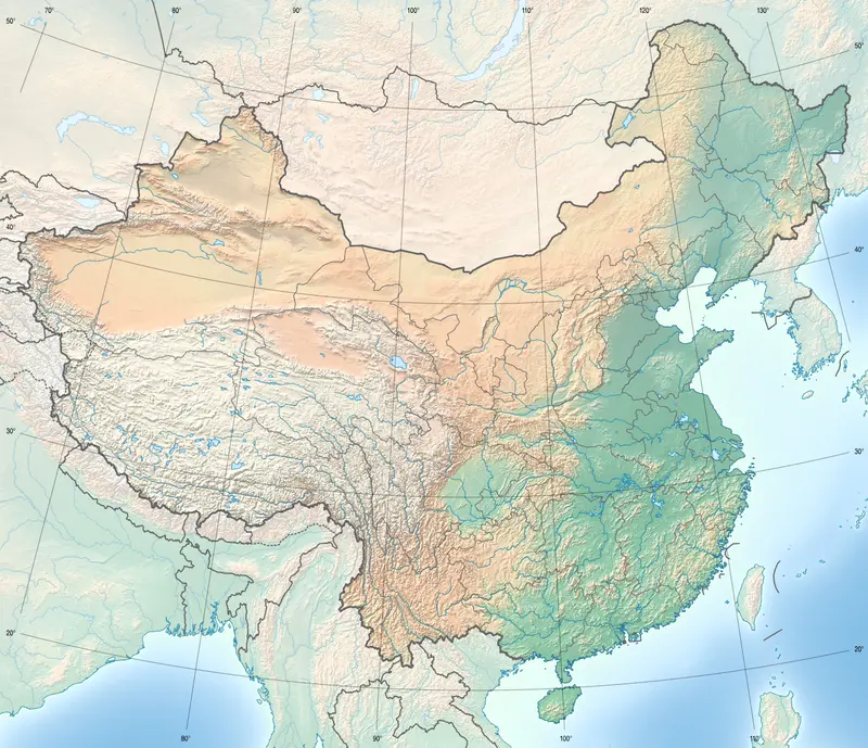 Map: China Lcc Topographic Map