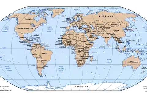 Map: Cia Political World Map 2002