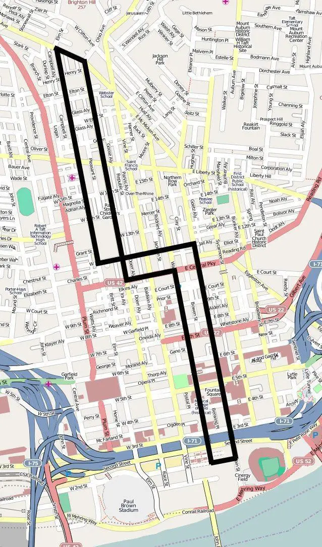 Map: Cincinnatistreetcarmapphase1
