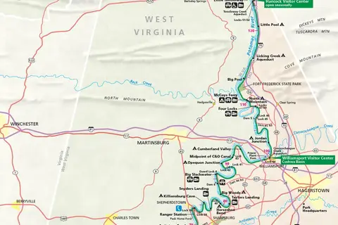Map: Co Canal Nhp Trail Map