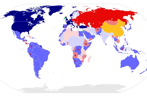 Map: Cold War Map 1980