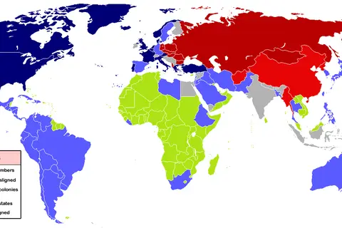 Map: Cold War World Map 1953