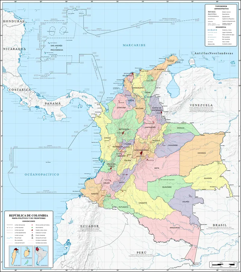Map: Colombia Mapa Oficial