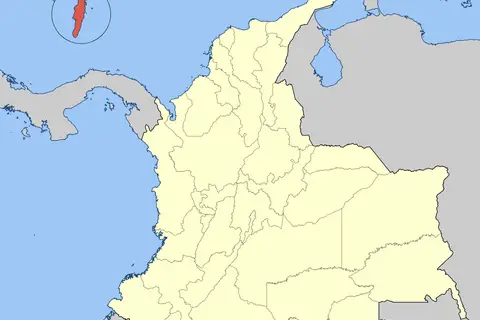 Map: Colombia San Andres Y Providencia Loc Map