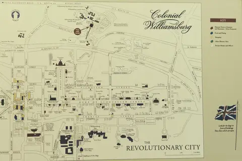 Map: Colonial Williamsburg Map