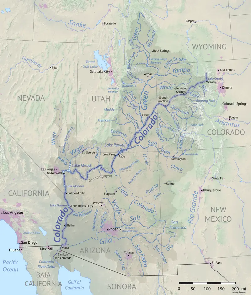 Map: Colorado River Basin Map