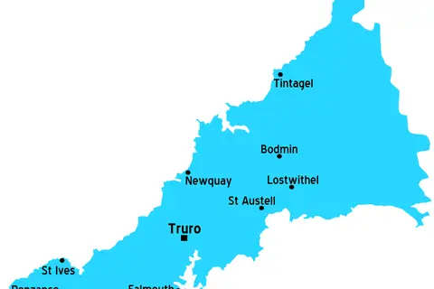 Map: Cornwall Map
