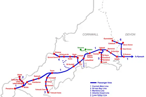 Map: Cornwallrailway Map