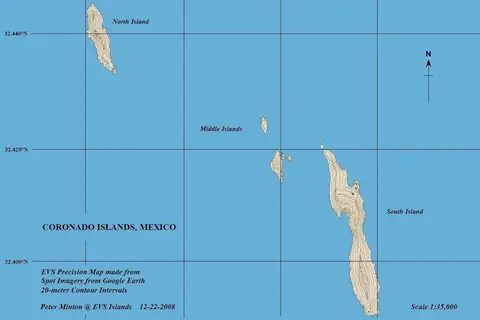 Map: Coronado Islands Map