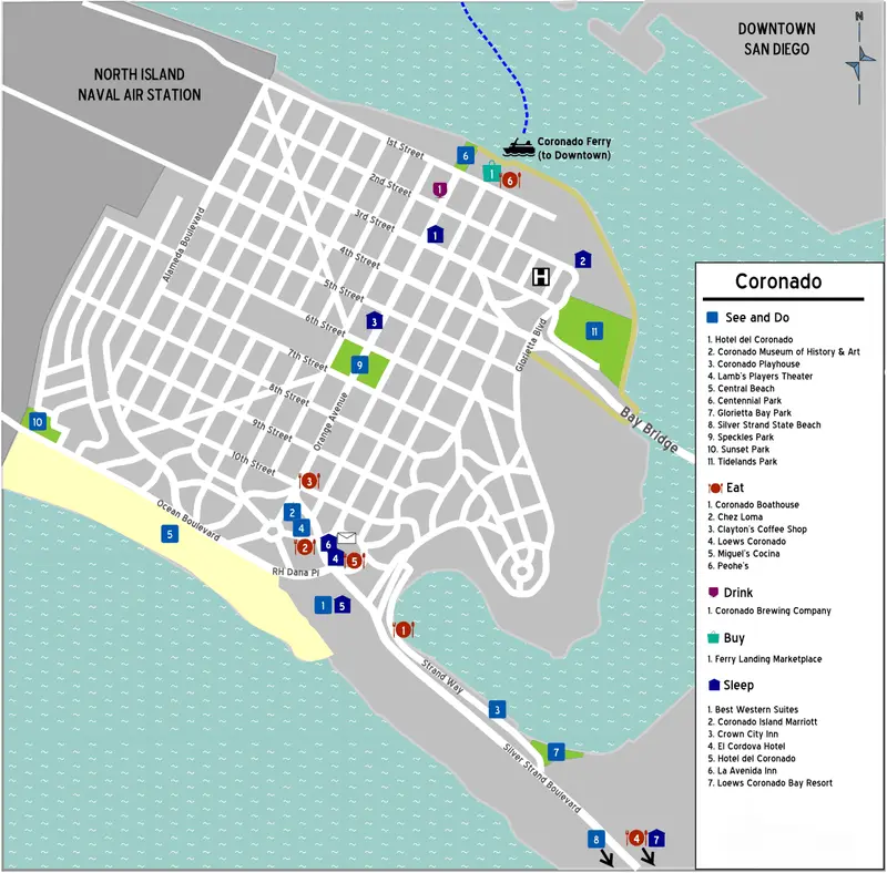 Map: Coronado Map
