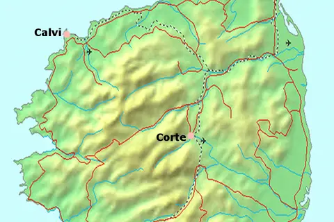 Map: Corsica Map