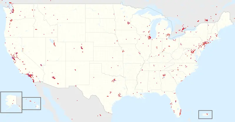 Map: Costco Footprint Map Usa 202101