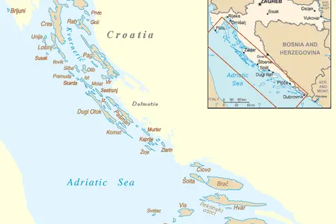 Map: Croatian Islands Map