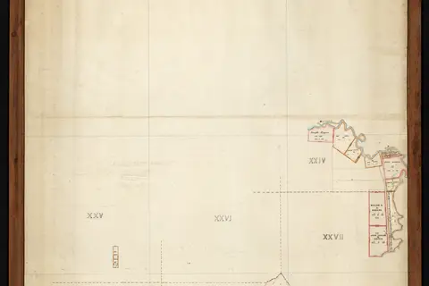 Map: Crown Grant Map Eyre Survey District Blocks Xi Xxiv Xxv Xxvii Xxviii Xxix