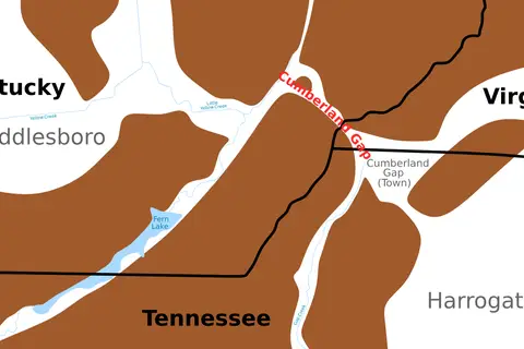 Map: Cumberland Gap Map