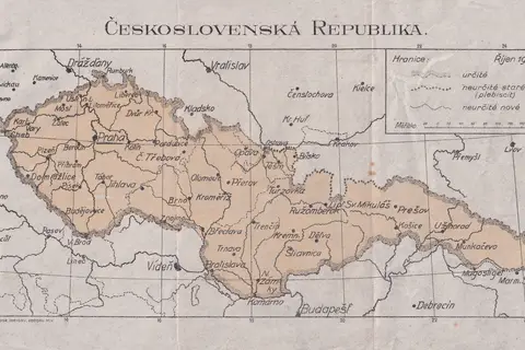 Map: Czechoslovak Republic Map 1919