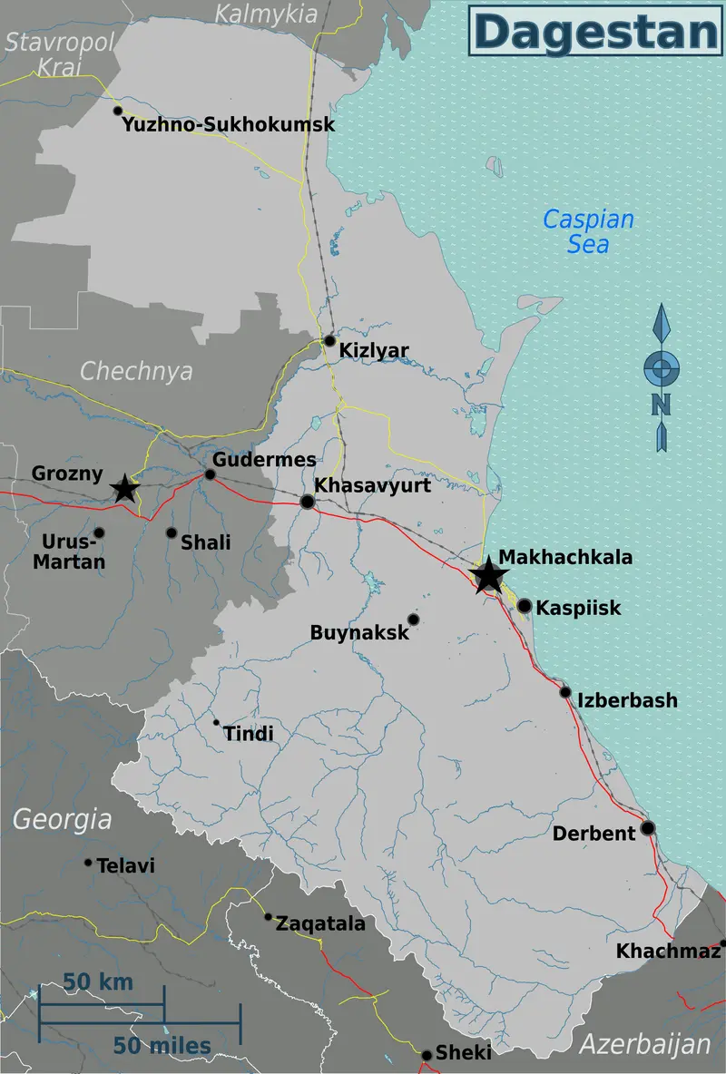 Map: Dagestan Map