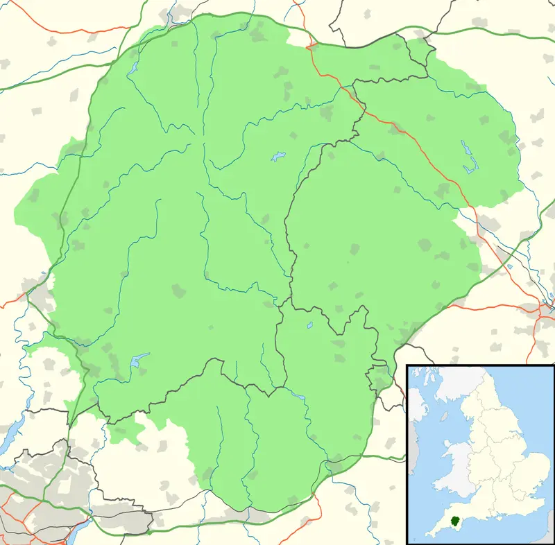 Map: Dartmoor National Park Uk Location Map