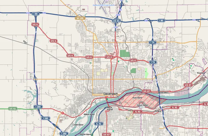 Map: Davenport Locator Map