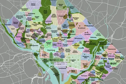Map: Dc Neighborhoods Map