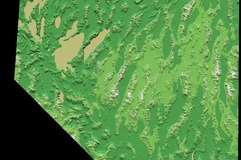 Map: Digitalelevationmapnevada