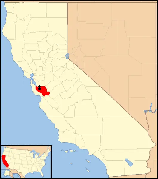Map: Diocese of San Jose in California Map 1