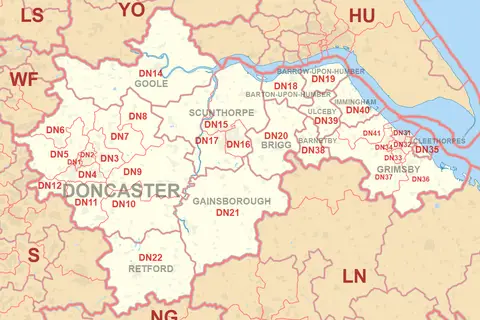 Map: Dn Postcode Area Map