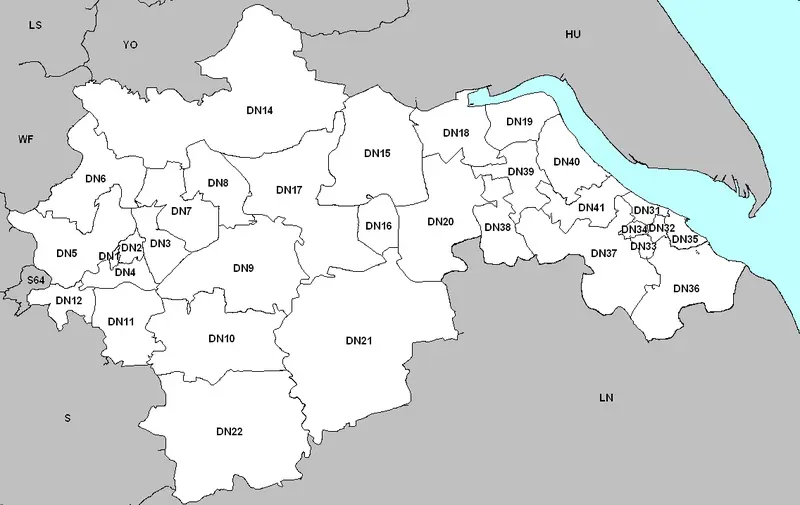 Map: Dn Postcode Map