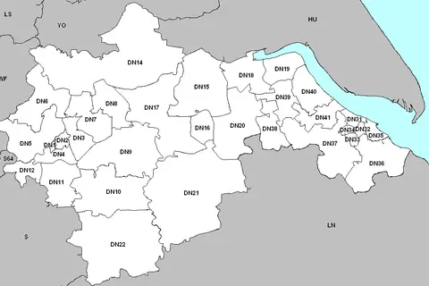 Map: Dn Postcode Map