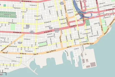 Map: Downtown Pensacola Map