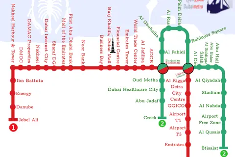 Map: Dubai Metro Map