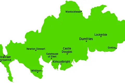 Map: Dumfries and Galloway Map