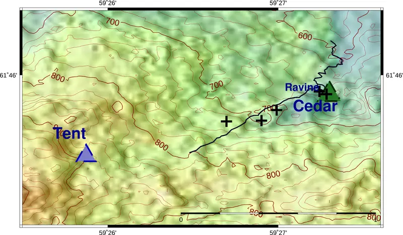 Map: Dyatlov Pass Incident Accurate Fancy Map 1