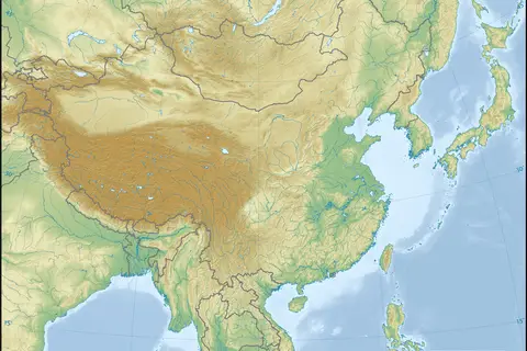 Map: East Asia Topographic Map
