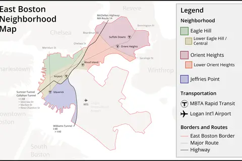 Map: East Boston Neighborhood Map Ol
